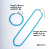Acrylic And Copper Trendy Fashion Simple Geometric Electroplated Bracelet Necklace For Men And Women