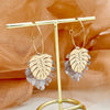 Acrylic And Stainless Steel Multishape Ear Ring With Love Leaves And Fivepointed Star Pattern Electroplated