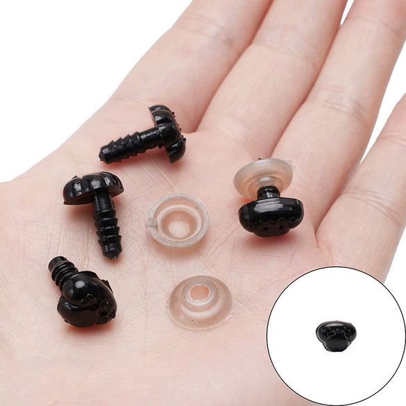Acrylic Animal Eyes Nose Leather Pad Accessories Set For Plush Toy Dolls Diy Handmade