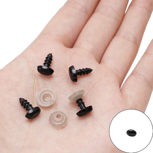 Acrylic Animal Eyes Nose Leather Pad Accessories Set For Plush Toy Dolls Diy Handmade