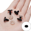 Acrylic Animal Eyes Nose Leather Pad Accessories Set For Plush Toy Dolls Diy Handmade