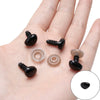 Acrylic Animal Eyes Nose Leather Pad Accessories Set For Plush Toy Dolls Diy Handmade