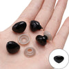 Acrylic Animal Eyes Nose Leather Pad Accessories Set For Plush Toy Dolls Diy Handmade