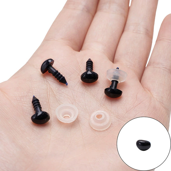 Acrylic Animal Eyes Nose Leather Pad Accessories Set For Plush Toy Dolls Diy Handmade