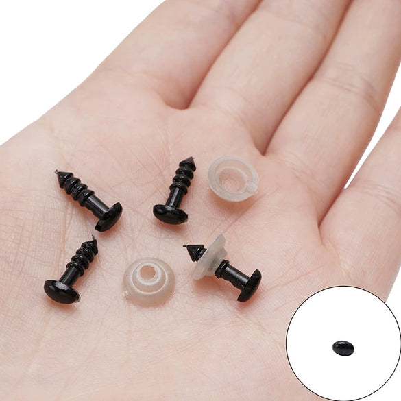 Acrylic Animal Eyes Nose Leather Pad Accessories Set For Plush Toy Dolls Diy Handmade