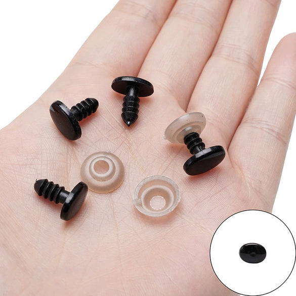 Acrylic Animal Eyes Nose Leather Pad Accessories Set For Plush Toy Dolls Diy Handmade