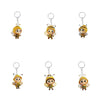 Acrylic Bee Keychain 2D Double Sided Design