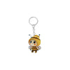 Acrylic Bee Keychain 2D Double Sided Design
