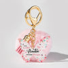 Acrylic Butterfly Floral Keychain With Plush Pompom And Tassel Fashion Festival Element