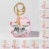 Acrylic Butterfly Floral Keychain With Plush Pompom And Tassel Fashion Festival Element