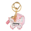Acrylic Butterfly Floral Keychain With Plush Pompom And Tassel Fashion Festival Element