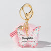 Acrylic Butterfly Floral Keychain With Plush Pompom And Tassel Fashion Festival Element