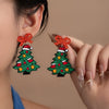 Acrylic Butterfly Tassel Geometric Earrings With Polish Finish Cartoon Style