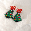 Acrylic Butterfly Tassel Geometric Earrings With Polish Finish Cartoon Style
