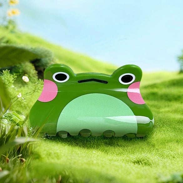 Acrylic Cartoon Frog And Shark Pony Tail Clips With Baking Paint For Women