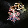Acrylic Christmas Snowflake Pendant Keychain Cute Style Decoration Gift
