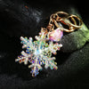 Acrylic Christmas Snowflake Pendant Keychain Cute Style Decoration Gift