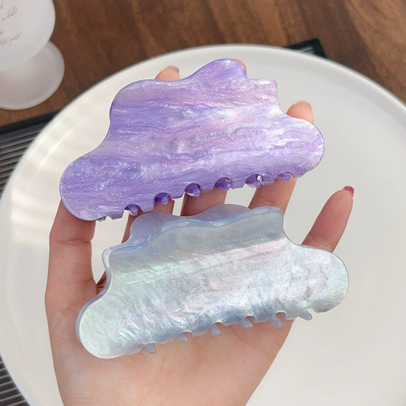 Acrylic Cloud Handmade Women's Highend Hair Ponytail Clip Accessories