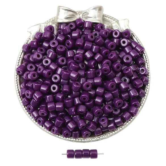 Acrylic Colorful Small Cylindrical Beads Macaron Color Hand Beaded Diy Handmade Loose Beads Jewelry Accessories Wholesale