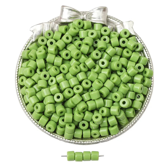 Acrylic Colorful Small Cylindrical Beads Macaron Color Hand Beaded Diy Handmade Loose Beads Jewelry Accessories Wholesale