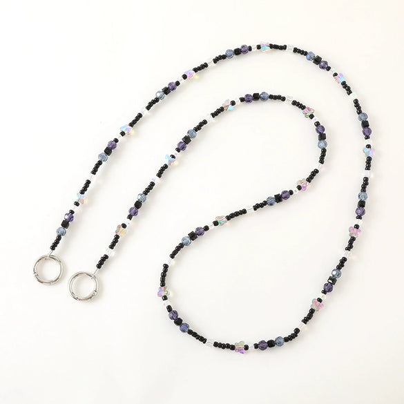 Acrylic Crystal Square Beaded Handmade Crossbody Chain Bag And Mobile Phone Lanyard Accessories