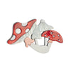 Acrylic Decorative Brooch With Clouds Rainbow Water Drops Sun Simulation Printing For Women