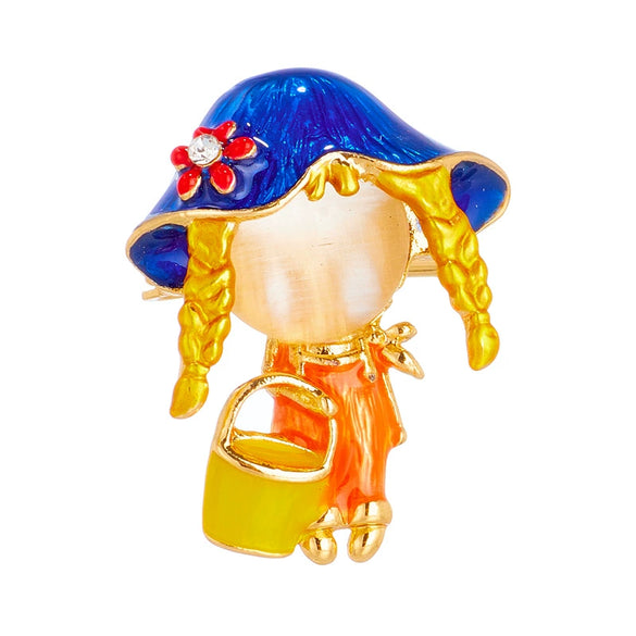 Acrylic Decorative Brooch With Clouds Rainbow Water Drops Sun Simulation Printing For Women
