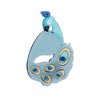 Acrylic Decorative Brooch With Clouds Rainbow Water Drops Sun Simulation Printing For Women