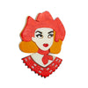 Acrylic Decorative Brooch With Clouds Rainbow Water Drops Sun Simulation Printing For Women