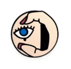 Acrylic Decorative Brooch With Clouds Rainbow Water Drops Sun Simulation Printing For Women