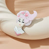 Acrylic Decorative Brooch With Clouds Rainbow Water Drops Sun Simulation Printing For Women