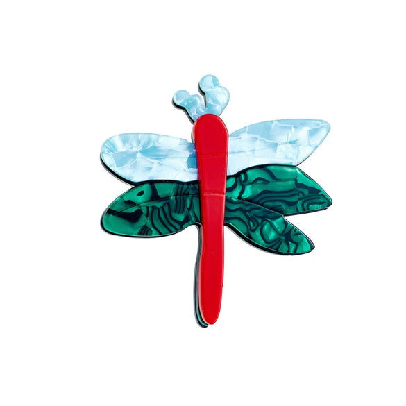 Acrylic Decorative Brooch With Clouds Rainbow Water Drops Sun Simulation Printing For Women
