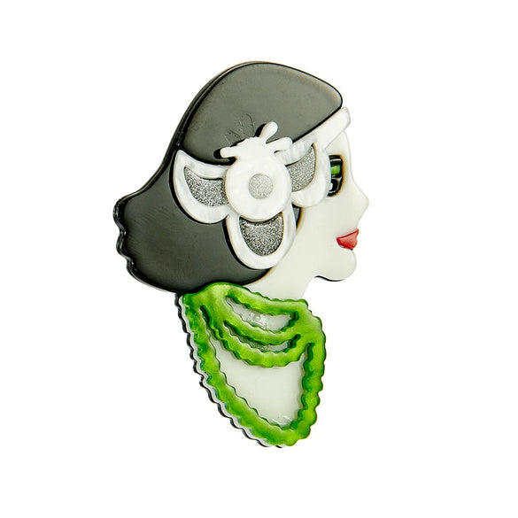Acrylic Decorative Brooch With Clouds Rainbow Water Drops Sun Simulation Printing For Women