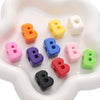 Acrylic Digital English Round Bead Diy Handmade Bracelet And Mobile Phone Chain Decoration Material