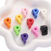 Acrylic Digital English Round Bead Diy Handmade Bracelet And Mobile Phone Chain Decoration Material