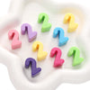 Acrylic Digital English Round Bead Diy Handmade Bracelet And Mobile Phone Chain Decoration Material