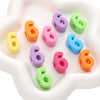 Acrylic Digital English Round Bead Diy Handmade Bracelet And Mobile Phone Chain Decoration Material