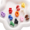 Acrylic Digital English Round Bead Diy Handmade Bracelet And Mobile Phone Chain Decoration Material
