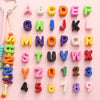 Acrylic Digital English Round Bead Diy Handmade Bracelet And Mobile Phone Chain Decoration Material