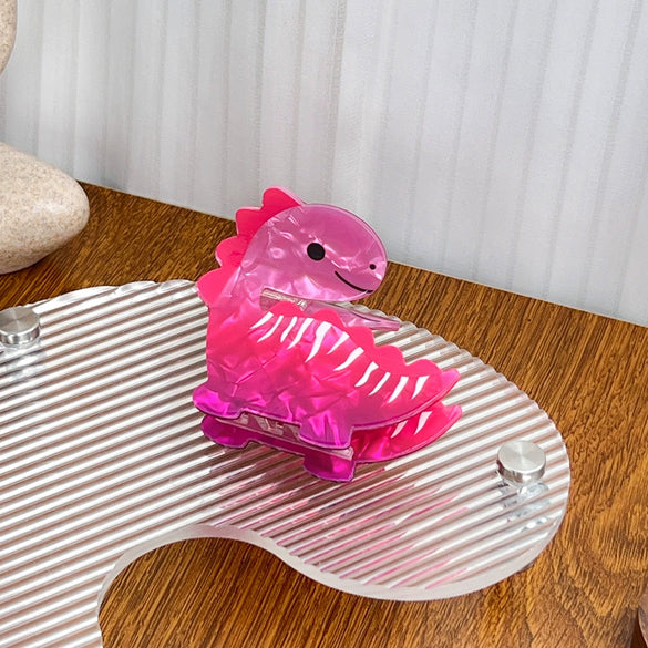 Acrylic Dinosaur Handmade Women's Hair Accessories Grab Clip
