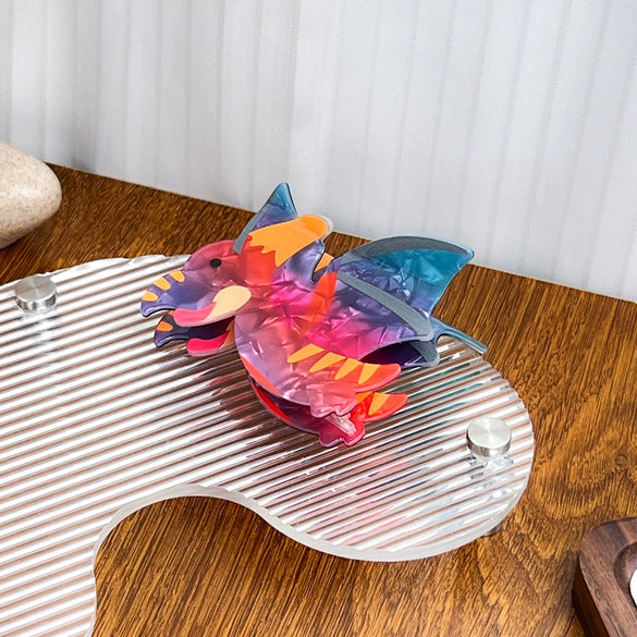 Acrylic Dinosaur Handmade Women's Hair Accessories Grab Clip