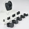 Acrylic Ear Expander With Geometric Style And Smoke Pattern