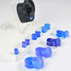 Acrylic Ear Expander With Geometric Style And Smoke Pattern