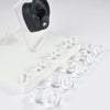 Acrylic Ear Expander With Geometric Style And Smoke Pattern