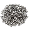 Acrylic Electroplated Flat Round Letter Beads For Diy Jewelry Making In Gold Silver Rose Gold And Black Gun Finish