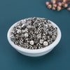 Acrylic Electroplated Flat Round Letter Beads For Diy Jewelry Making In Gold Silver Rose Gold And Black Gun Finish