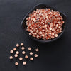 Acrylic Electroplated Flat Round Letter Beads For Diy Jewelry Making In Gold Silver Rose Gold And Black Gun Finish