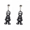 Acrylic Elegant Halloween Spider Ghost Pumpkin Cat Castle Earrings For Women