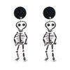 Acrylic Elegant Halloween Spider Ghost Pumpkin Cat Castle Earrings For Women