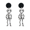 Acrylic Elegant Halloween Spider Ghost Pumpkin Cat Castle Earrings For Women